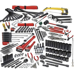 Proto - 172 Piece 1/4, 3/8 & 1/2" Drive Mechanic's Tool Set - Comes in Roller Cabinet - All Tool & Supply