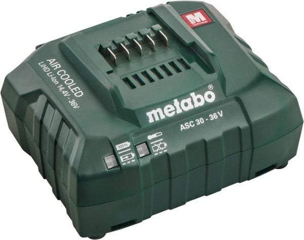 Metabo - 14.4/18/36 Volt, Lithium-Ion Power Tool Charger - 30 min to 1 hr to Charge, AC Wall Outlet Power Source - All Tool & Supply