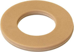 Made in USA - 1" Screw, Grade PEEK 450 GL30 Plastic High-Temperature Flat Washer - 1.062" ID x 2-1/2" OD, 0.13" Thick, Plain Finish - All Tool & Supply