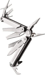 Leatherman - 1 Piece, Multi-Tool Set with 18 Functions - Silver, 6" OAL, 4" Closed Length - All Tool & Supply