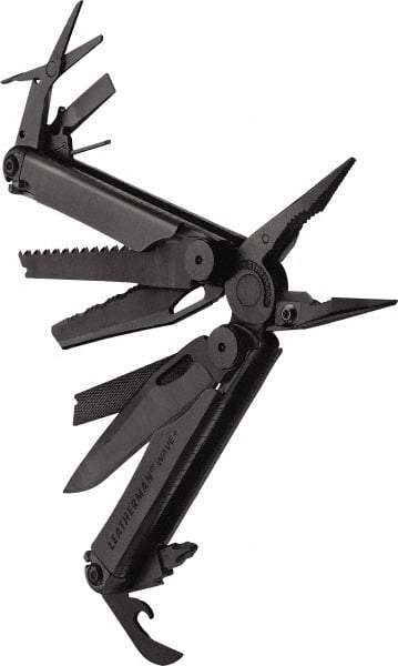 Leatherman - 1 Piece, Multi-Tool Set with 17 Functions - Black, 6" OAL, 4" Closed Length - All Tool & Supply