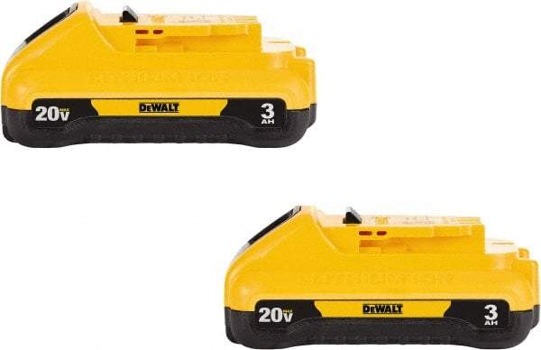 DeWALT - 20 Volt Lithium-Ion Power Tool Battery - 3 Ahr Capacity, 1 hr Charge Time, Series 20V Max - All Tool & Supply