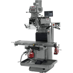 Jet - 54" Table Width x 12" Table Length, Variable Speed Pulley Control, 3 Phase Knee Milling Machine - NT40 Spindle Taper, 5 hp - All Tool & Supply