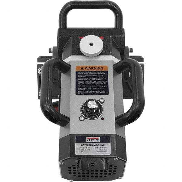 Jet - 15 to 45° Bevel Angle, 3/8" Bevel Capacity, 2,000 to 5,000 RPM, Electric Beveler - 115 Volts - All Tool & Supply