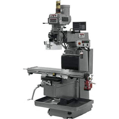 Jet - 54" Table Width x 12" Table Length, Electronic Variable Speed Control, 3 Phase Knee Milling Machine - NST40 Spindle Taper, 5 hp - All Tool & Supply