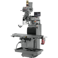 Jet - 54" Table Width x 12" Table Length, Electronic Variable Speed Control, 3 Phase Knee Milling Machine - R8 Spindle Taper, 5 hp - All Tool & Supply