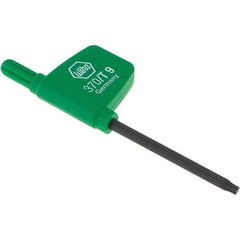 Wiha - T9 Torx Key - Flag-Style, 40mm Length Under Head, 2.9" OAL - All Tool & Supply