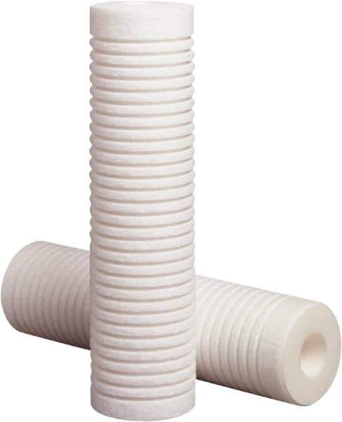 3M Purification - 2.6" OD, 50µ, Polypropylene Melt Blown-Thermal Bonded Cartridge Filter - 20" Long, Reduces High Capacity Sediments Filtration - All Tool & Supply