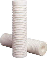 3M Purification - 2.6" OD, 50µ, Polypropylene Melt Blown-Thermal Bonded Cartridge Filter - 10" Long, Reduces High Capacity Sediments Filtration - All Tool & Supply