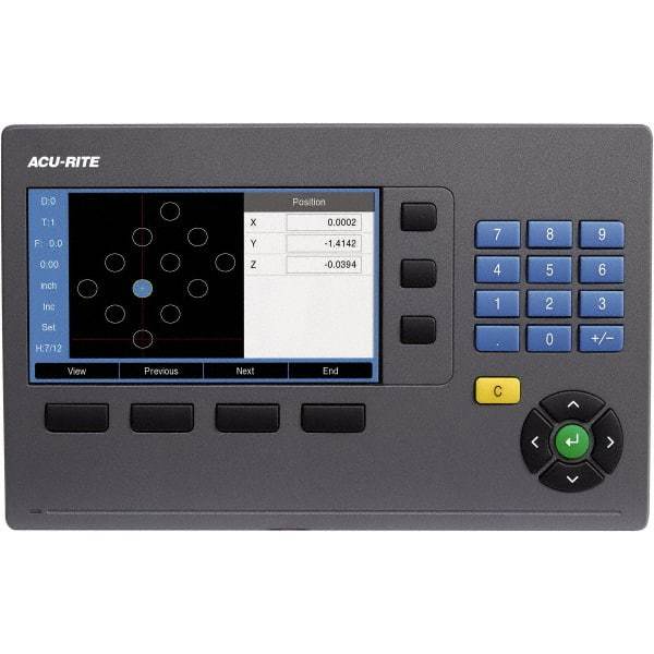 Acu-Rite - 3 Axis, 40" X-Axis Travel, 12" Y-Axis Travel, 16" Z-Axis Travel, Milling DRO System - 5µm Resolution, 5µm Accuracy, LCD Color Display - All Tool & Supply