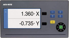 Acu-Rite - 2 Axis, 12" X-Axis Travel, 40" Y-Axis Travel, Lathe DRO System - 5µm Resolution, 5µm Accuracy, LCD Color Display - All Tool & Supply