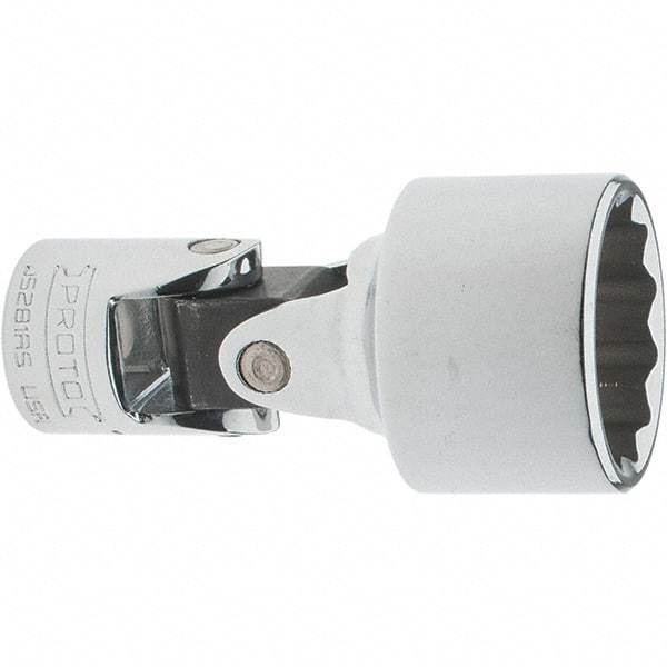 Proto - 7/8", 3/8" Drive, Intermediate Hand Socket - 12 Points, 2-1/4" OAL, Steel, Full Polish Finish - All Tool & Supply