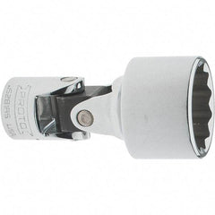 Proto - 7/8", 3/8" Drive, Intermediate Hand Socket - 12 Points, 2-1/4" OAL, Steel, Full Polish Finish - All Tool & Supply