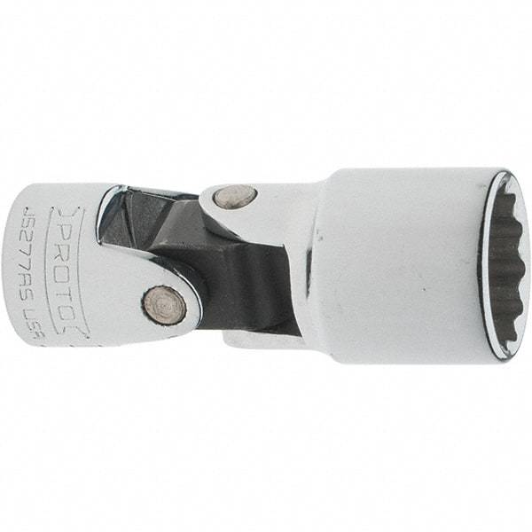 Proto - 5/8", 3/8" Drive, Intermediate Hand Socket - 12 Points, 2-1/4" OAL, Steel, Full Polish Finish - All Tool & Supply