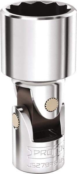 Proto - 3/4", 3/8" Drive, Intermediate Hand Socket - 12 Points, 2-5/16" OAL, Steel, Full Polish Finish - All Tool & Supply