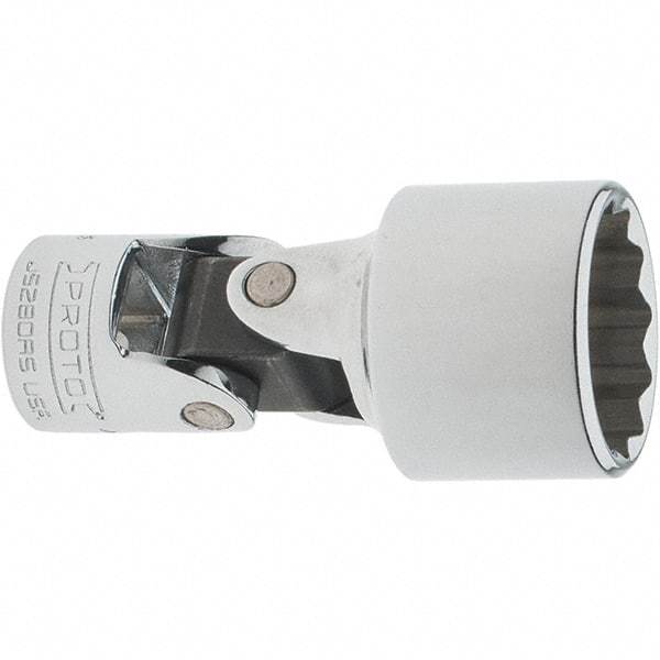 Proto - 13/16", 3/8" Drive, Intermediate Hand Socket - 12 Points, 2-1/4" OAL, Steel, Full Polish Finish - All Tool & Supply