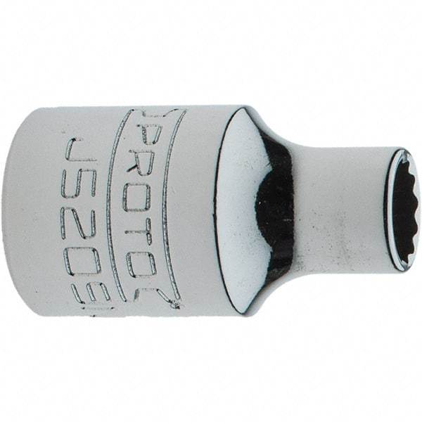 Proto - 9/32", 3/8" Drive, Intermediate Hand Socket - 12 Points, 1-15/64" OAL, Steel, Full Polish Finish - All Tool & Supply