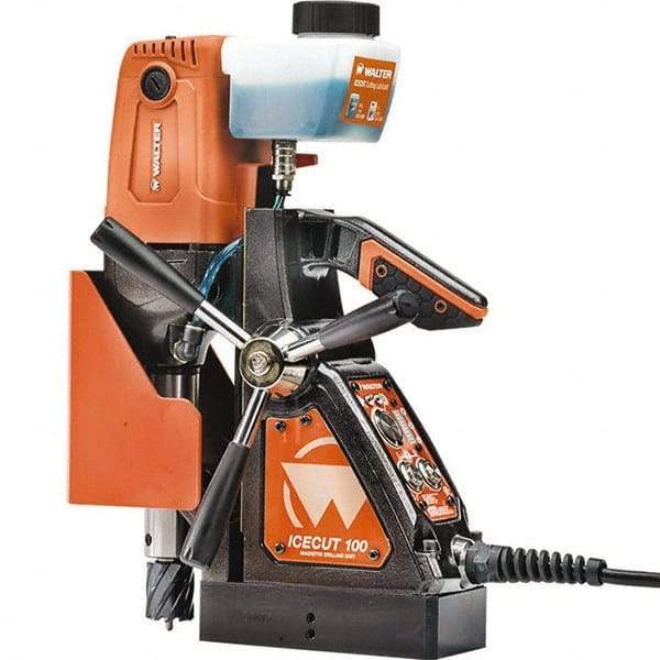 WALTER Surface Technologies - 1/2" Chuck, Portable Electromagnetic Drill Press - 600 RPM, 8 Amps, 850 Watts, 120 Volts - All Tool & Supply