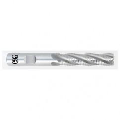 5/8 x 5/8 x 2-1/2 x 4-5/8 4 Fl HSS-CO Roughing Center Cutting End Mill -  Bright - All Tool & Supply