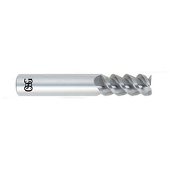 ‎1/8″ Dia. × 1/8″ Shank × 1/2″ DOC × 1-1/2″ OAL, Carbide, Bright, 3 Flute, Square, Solid End Mill - All Tool & Supply