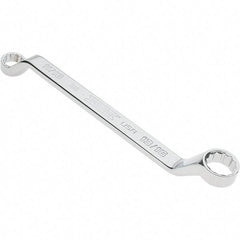 Proto - 11/16" x 3/4" 12 Point Box Wrench - Double End, 1" Head Diam x 1-5/32" Head Thickness, 10-51/64" OAL, Steel, Polished Finish, 15° Offset - All Tool & Supply