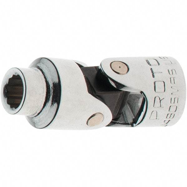 Proto - 1/4" Drive, Standard Hand Socket - 12 Points, 1-17/64" OAL, Steel, Full Polish Finish - All Tool & Supply