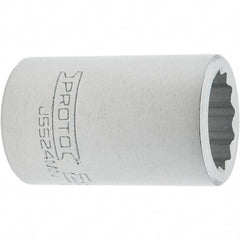 Proto - 3/4" Drive, Standard Hand Socket - 12 Points, 2.307" OAL, Steel, Full Polish Finish - All Tool & Supply