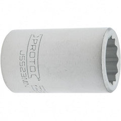 Proto - 3/4" Drive, Standard Hand Socket - 12 Points, 2.307" OAL, Steel, Full Polish Finish - All Tool & Supply