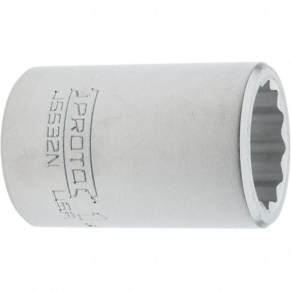 Proto - 1", 3/4" Drive, Standard Hand Socket - 12 Points, 2.285" OAL, Steel, Full Polish Finish - All Tool & Supply