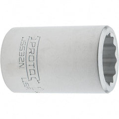 Proto - 1", 3/4" Drive, Standard Hand Socket - 12 Points, 2.285" OAL, Steel, Full Polish Finish - All Tool & Supply