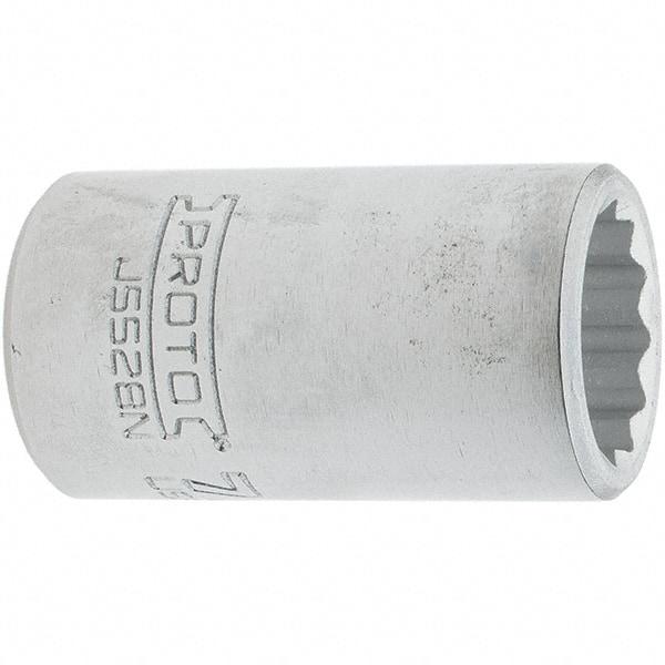 Proto - 7/8", 3/4" Drive, Standard Hand Socket - 12 Points, 2.285" OAL, Steel, Full Polish Finish - All Tool & Supply