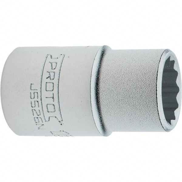 Proto - 13/16", 3/4" Drive, Standard Hand Socket - 12 Points, 2.285" OAL, Steel, Full Polish Finish - All Tool & Supply