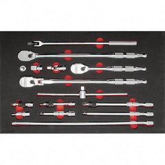 Proto - 15 Piece 1/2" Drive Mechanic's Tool Set - Comes in 23 x 16" Foam Insert - All Tool & Supply