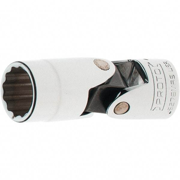 Proto - 3/8" Drive, Standard Hand Socket - 12 Points, 2-3/16" OAL, Steel, Full Polish Finish - All Tool & Supply