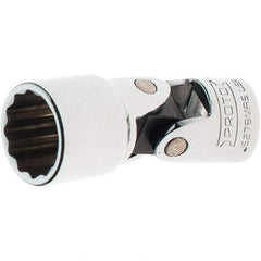 Proto - 3/8" Drive, Standard Hand Socket - 12 Points, 2-1/4" OAL, Steel, Full Polish Finish - All Tool & Supply