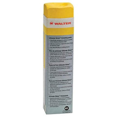 WALTER Surface Technologies - 1,300 g Polishing Compound - Compound Grade Fine, Grade 0, Yellow, For Fine Polishing, Use on Stainless Steel & Aluminum - All Tool & Supply