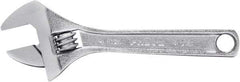 Proto - 1/2" Jaw Capacity, 4" Standard Adjustable Wrench - Steel, Polished Finish, 4" OAL - All Tool & Supply