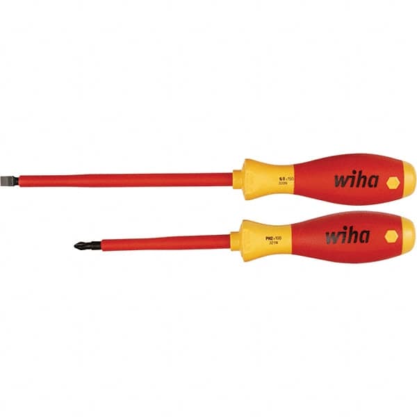 Wiha - Screwdriver Sets Screwdriver Types Included: Slotted; Phillips Number of Pieces: 2 - All Tool & Supply