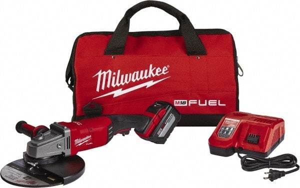 Milwaukee Tool - 9" Wheel Diam, 6,600 RPM, Cordless Angle & Disc Grinder - 5/8" Spindle - All Tool & Supply