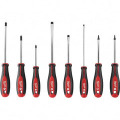 Milwaukee Tool - Screwdriver Sets Screwdriver Types Included: Philips; Slotted; Square; Torx Number of Pieces: 8 - All Tool & Supply