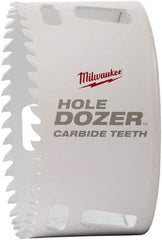 Milwaukee Tool - 1-3/8" Diam, 1-5/8" Cutting Depth, Hole Saw - Carbide-Tipped Saw, Toothed Edge - All Tool & Supply