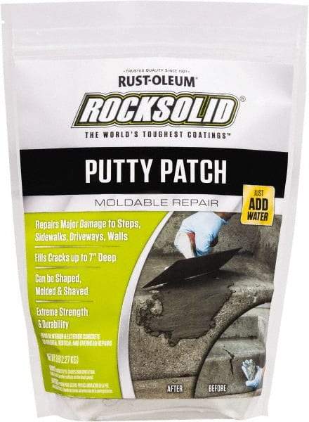 Rust-Oleum - 3 Lb Bag Concrete Putty Patch - Concrete Gray, 1.5 Sq Ft Coverage - All Tool & Supply