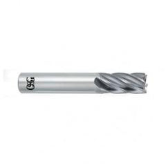 3/8 Dia. x 2-1/2 Overall Length 6-Flute Square End Solid Carbide SE End Mill-Round Shank-Center Cutting-Uncoated - All Tool & Supply