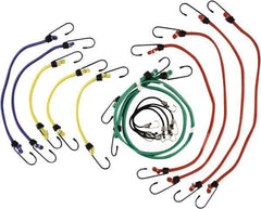 Erickson Manufacturing - Bungee Cord with S Hook - 10, 13, 18, 24, 30" OAL, Red/Blue/Green/Yellow - All Tool & Supply