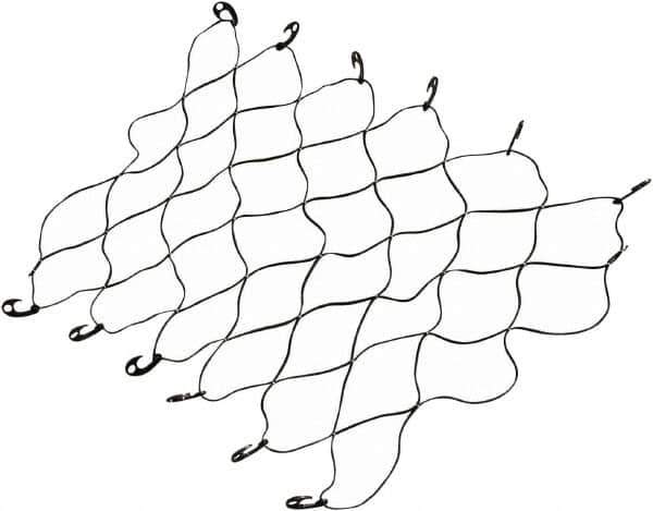 Erickson Manufacturing - Rubber Cargo Net - 70" Wide x 52" Long, Black, For Use with Pick Ups - All Tool & Supply