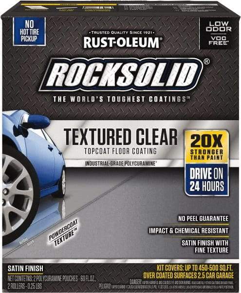 Rust-Oleum - 120 oz Satin Textured Topcoat - Low Odor & Chemical Resistant - All Tool & Supply