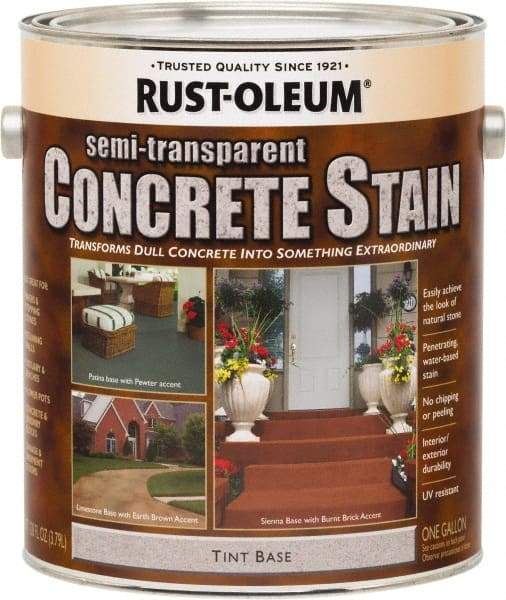 Rust-Oleum - 1 Gal Tint Base Concrete Coating - Low Odor & Chemical Resistant - All Tool & Supply