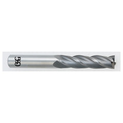 ‎1/8″ Dia. × 1/8″ Shank × 3/4″ DOC × 2-1/4″ OAL, Carbide, Uncoated, 4 Flute, Square, Solid End Mill - All Tool & Supply