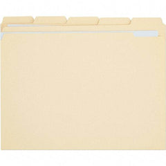 UNIVERSAL - 9-5/8 x 11-3/4", Letter Size, Manila, File Folders with Top Tab - 11 Point Stock, 1/5 Tab Cut Location - All Tool & Supply