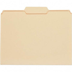 UNIVERSAL - 9-5/8 x 11-3/4", Letter Size, Manila, File Folders with Top Tab - 11 Point Stock, 1/3 Tab Cut Location - All Tool & Supply